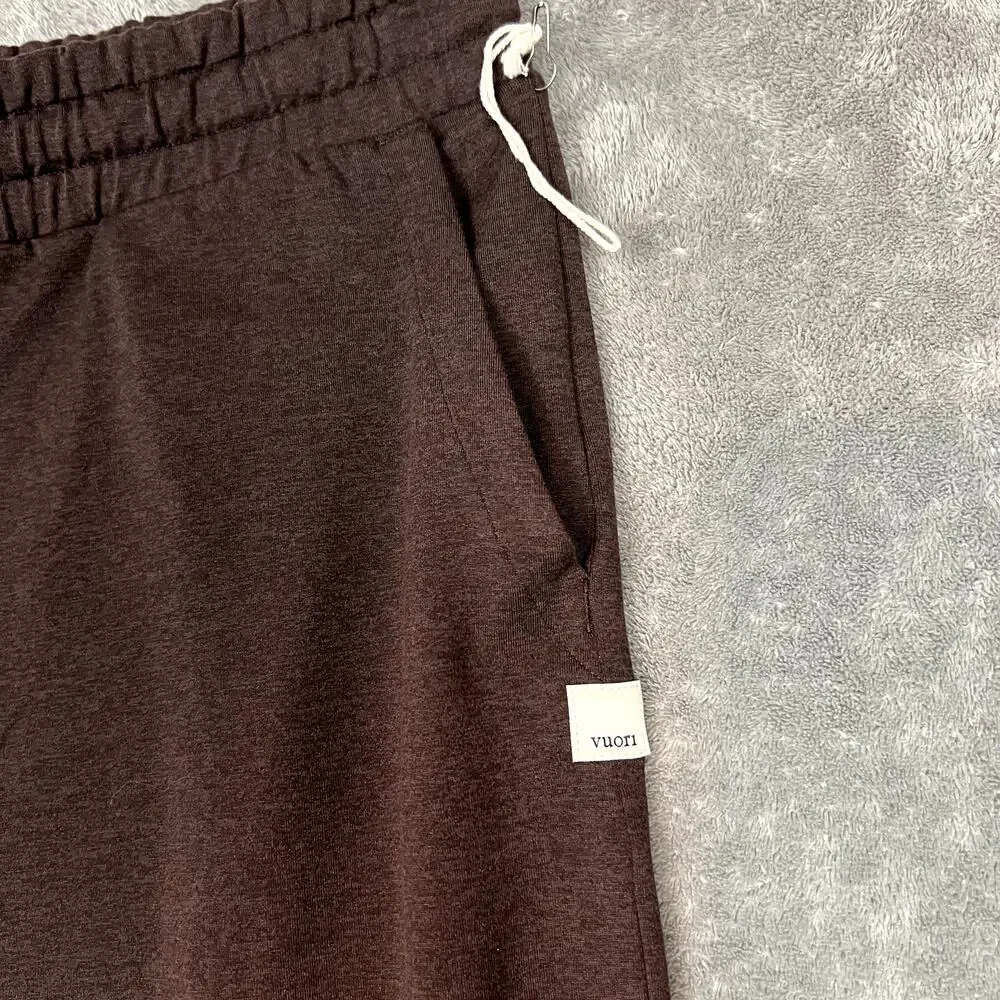 Vuori Halo Essential Wide Leg Pants Womens XL Brown Athleisure Soft - Picture 3 of 9